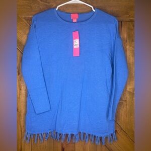 Lilly Pulitzer Vibrant Blue Girls Sweater Size XL